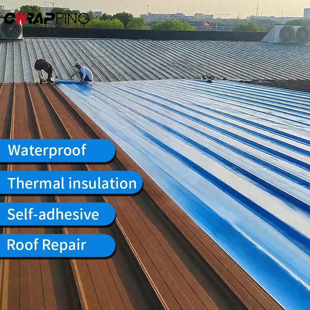 Waterproof Self Adhesive Tape Roof Leak Repair Viscous Sealing Crack Resistance Heat Insulation Renovate for Home